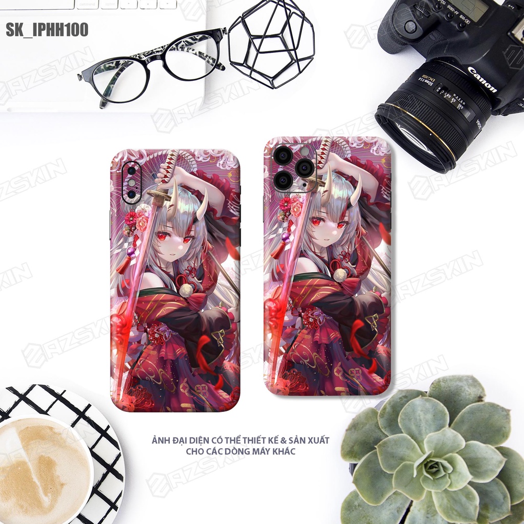 Miếng Dán Skin Hoạt Hình Cute 12 Mini - 12 Pro Max |SK_IPHH100| Film Cao Cấp Chông Xước, Dán Lưng Viền, Cắt Sẵn Khuôn