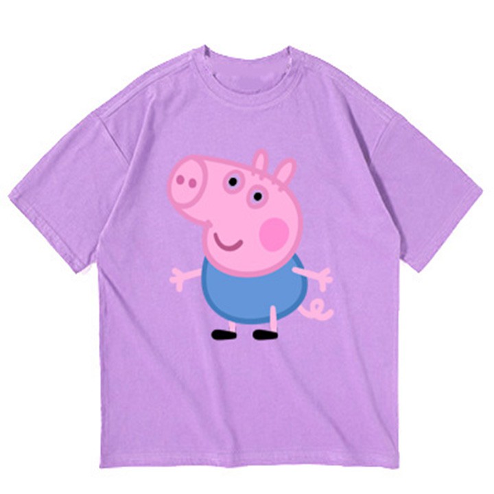 Áo thun bé trai form rộng in hình PEPPA PIG - ATBT05