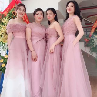 Combo 3 m vải voan xốp,khổ vải 1m5,màu hồng ruốc