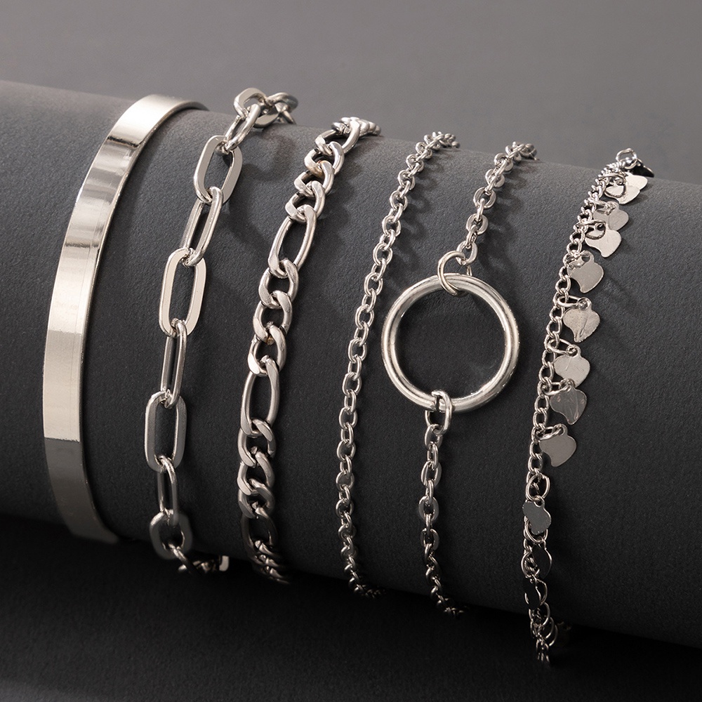 Set 6 Vòng Đeo Tay Phong Cách Boho Đơn Giản