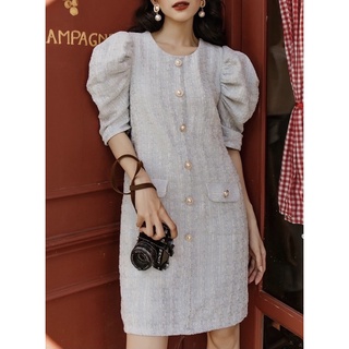 Ceci cela - đầm ravi vải tweed