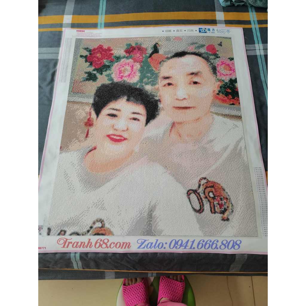 ❤️❤️❤️SIÊU HOT❤️CHUYỂN ẢNH THÀNH TRANH THÊU CHỮ THẬP - TRANH ĐÍNH ĐÁ