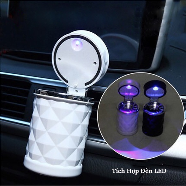 Gạt Tàn Thuốc Xe Hơi,Ô Tô - Có Đèn Led Vô Cùng Tiện Lợi Sang Trọng ( Có 2 Loại ) CARZONE.TOP