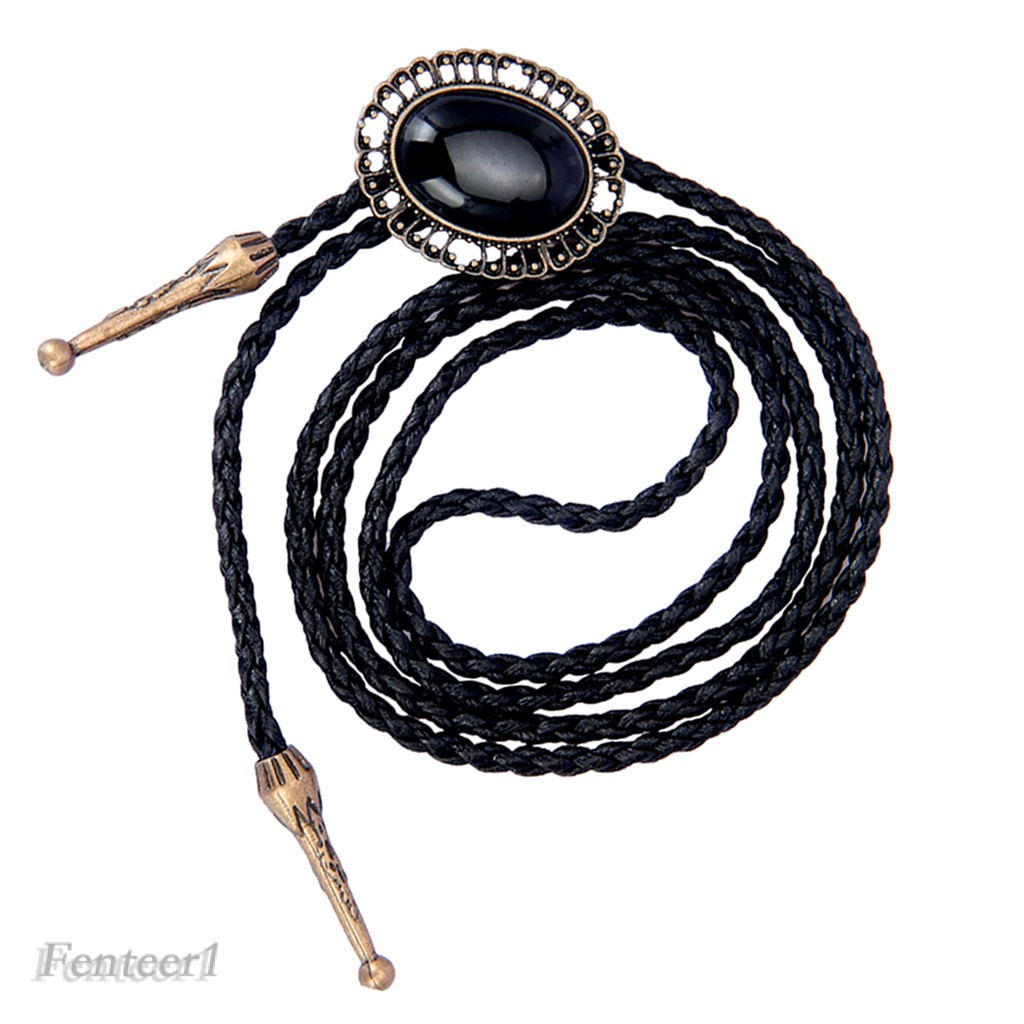 1 Dây Chuyền Mặt Đá Oval Phong Cách Cao Bồi Phương Tây