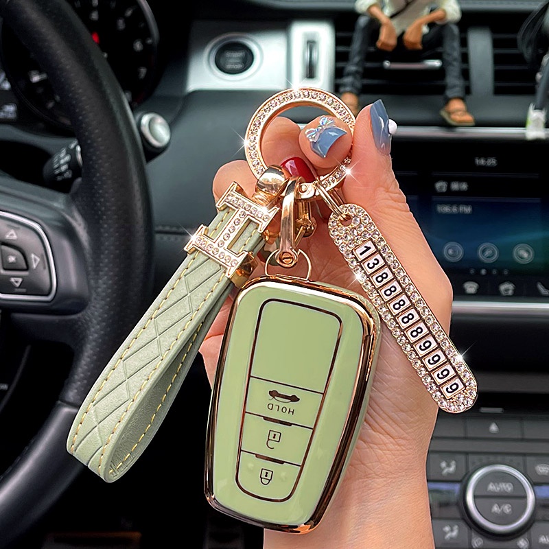 Ốp Chìa Khóa Điều Khiển Từ Xa Bằng TPU Mới Cho Toyota Corolla Camry fortuner innova 2022 CHR C-HR RAV4 Prius Altis Land Cruiser Prado