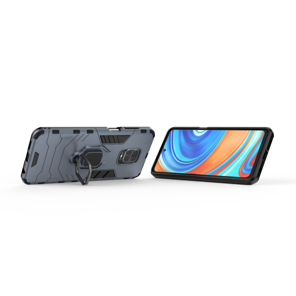 Ốp lưng Redmi Note 9s / 9 Pro / Note 9 / Redmi 10X 4G / Note 11 Pro Iron Man Iring chống sốc giá đỡ xem phim