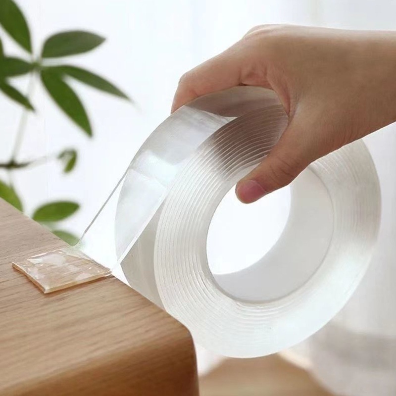 Băng Keo Hai Mặt Trong Suốt Chịu Nhiệt Chống Thấm Nước Có Thể Tái Sử Dụng