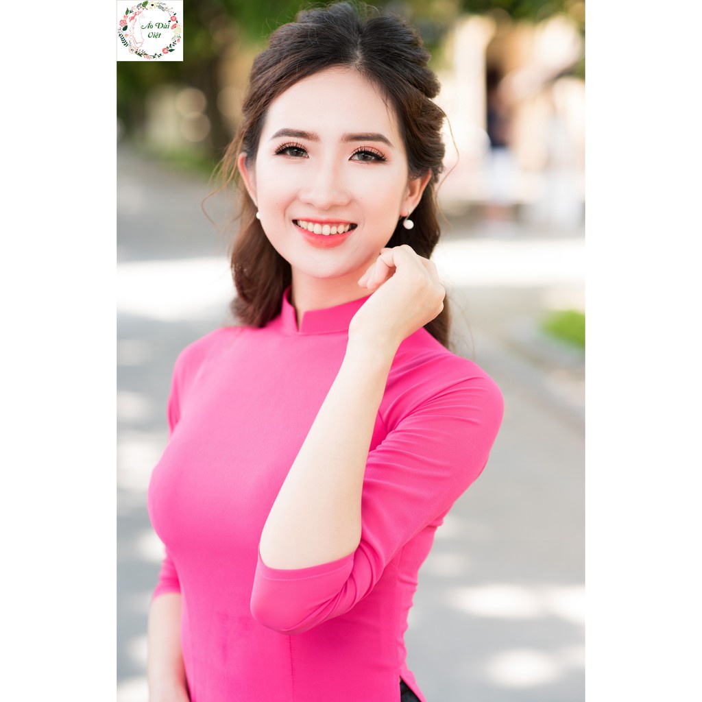 áo dài thiết kế siêu phẩm đi chơi lễ chùa tay lỡ cổ tàu