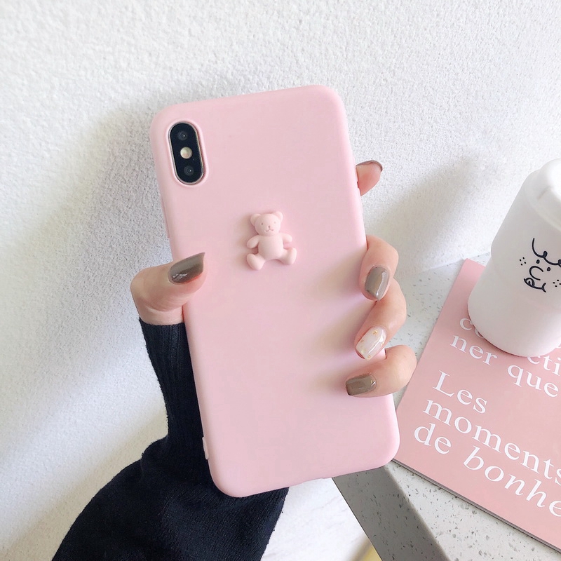 Ốp Điện Thoại Mềm Hình Gấu 3d Cho Xiaomi Redmi Note 4 4x 9 8 10 Pro 5A Prime 9T 9A MI A3