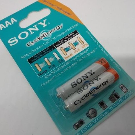 Vỉ 2 Viên Pin Sạc 2A/3A 1.2V Sony Cycle Energy