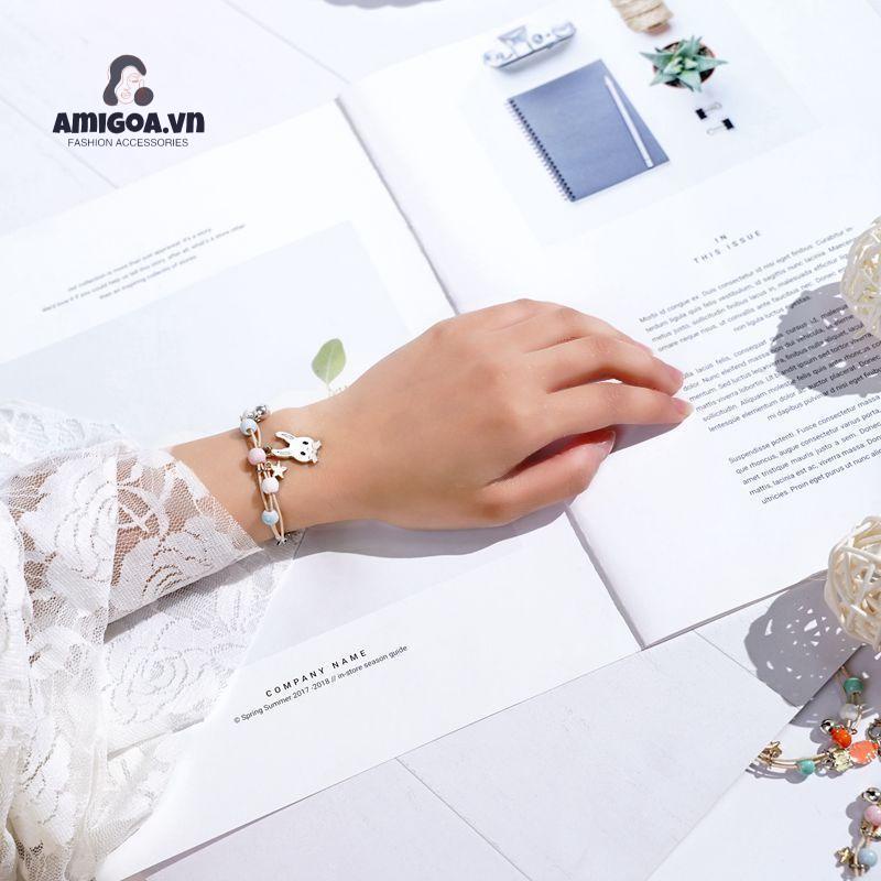 ✨✨ Vòng Tay Mặt Hình Bướm Bằng Gốm Sứ Phong Cách Hàn Quốc Thời Trang Cho Nữ