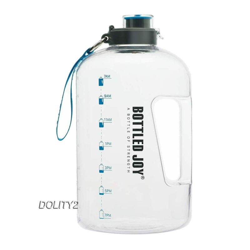 Bình Nước 1 Gallon Nhắc Nhở Hoạt Động Thể Thao Ngoài Trời Không BPA [Dolity2]