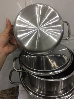 🧸 BỘ 3 NỒI INOX  HT . COOK 👍