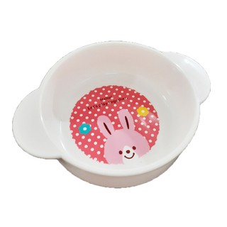 Bát ăn cho bé có quai cầm, hình gấu, thỏ - Nhật Bản