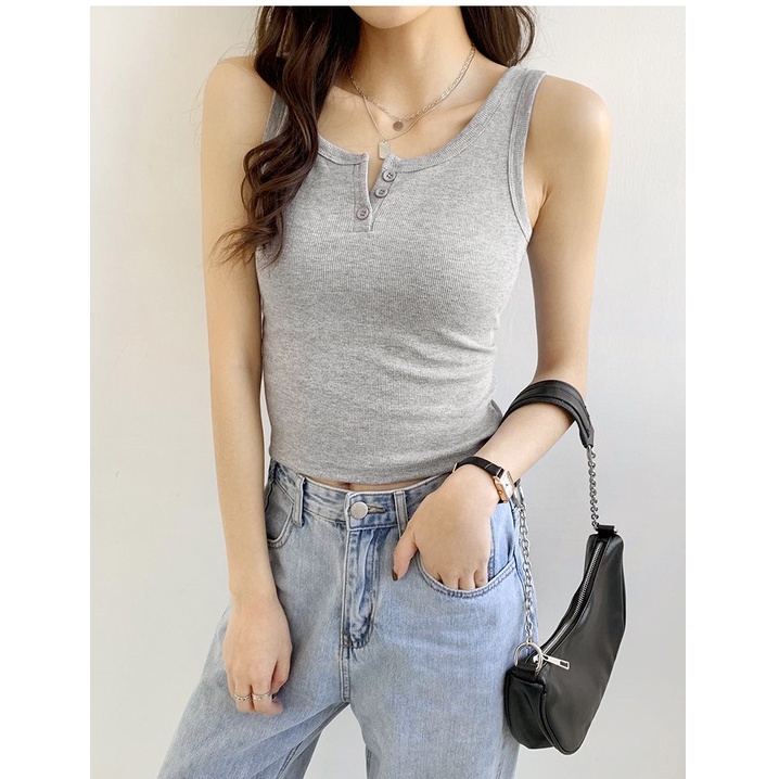 Áo Hai Dây Không Tay Dáng Ngắn Thời Trang 50365