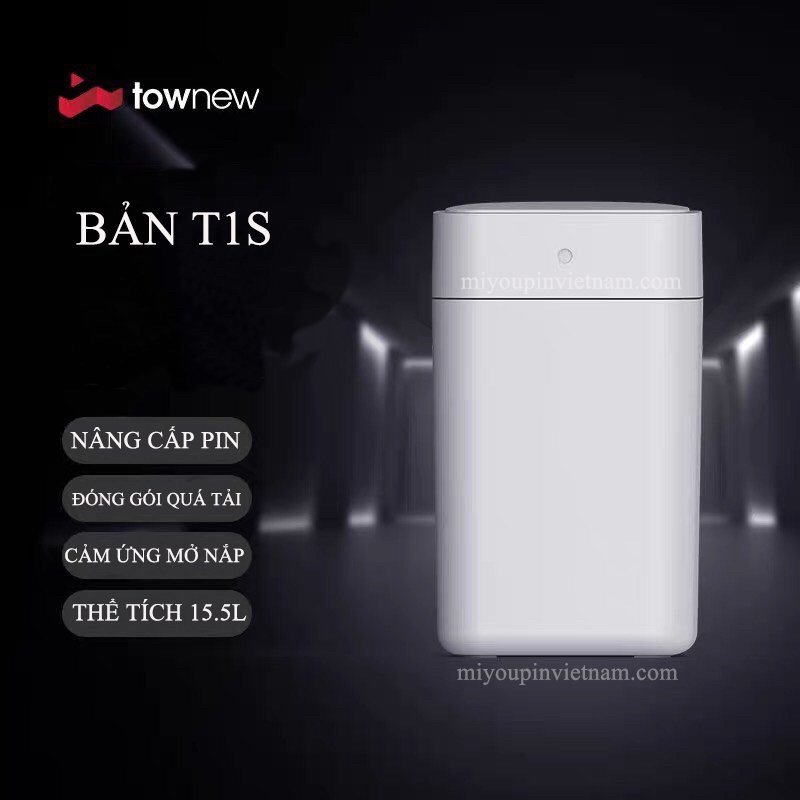 Thùng rác XIAOMI TOWNEW T1S tự động đóng gói thay túi rác