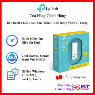 USB Thu Sóng Wifi Tp-Link TL-WN821N Chuẩn N Tốc Độ 300Mbps - Hàng Chính Hãng