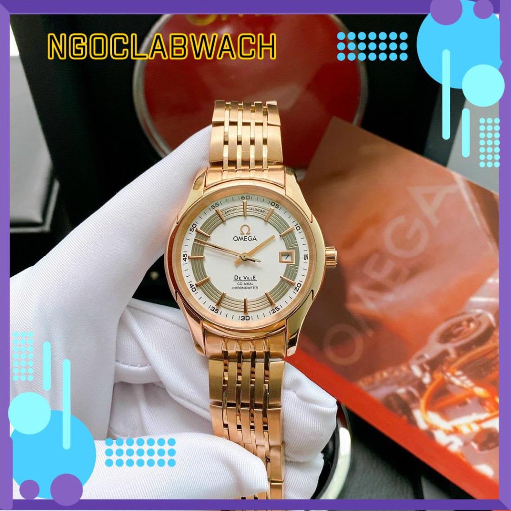 Đồng Hồ Nam Omega De VIlle - Chạy Cơ - Sang Trọng Size 40mm NGOCLABWACH32