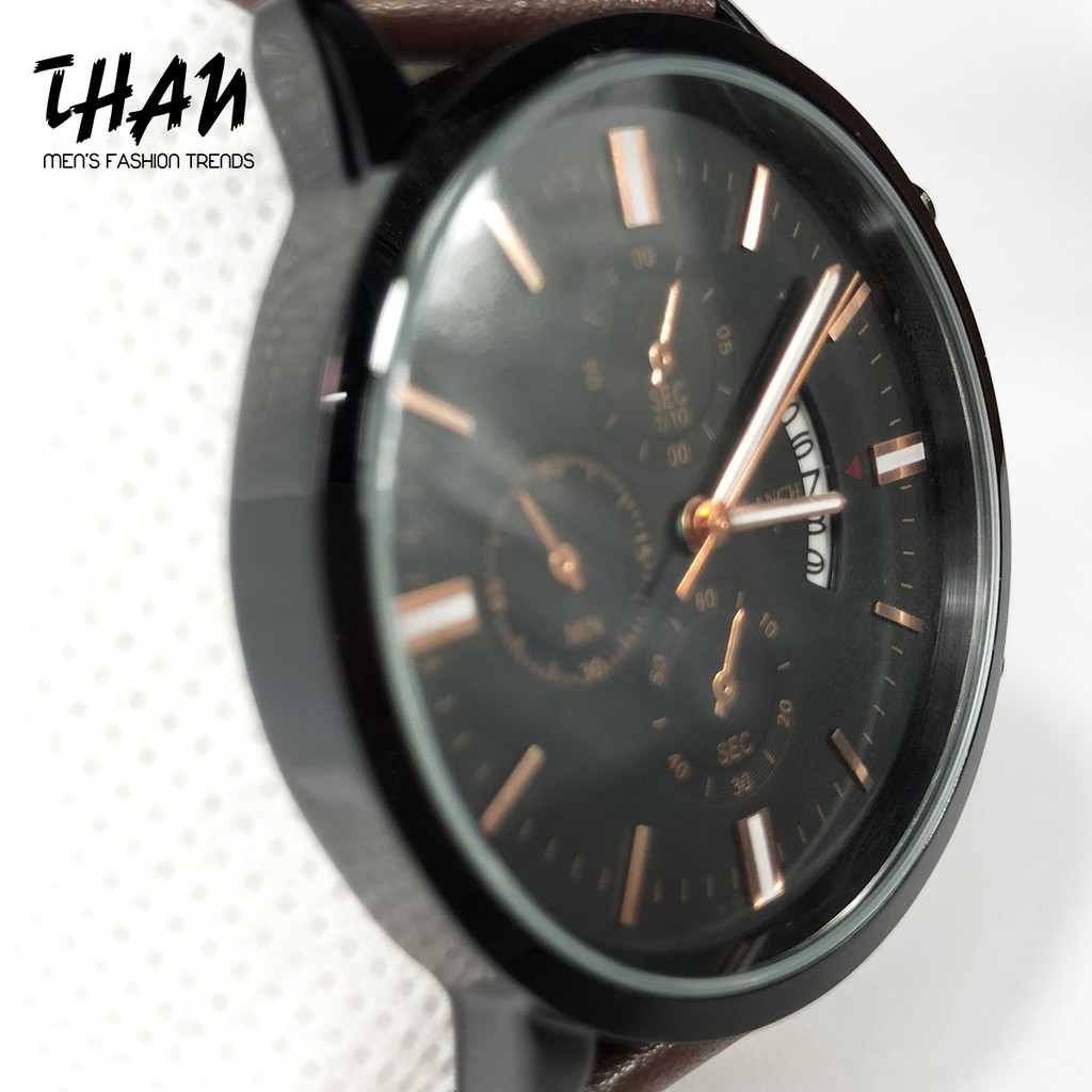 Đồng hồ nam ARLANCH thời trang cổ điển dây da màu nâu chống nước 42cm đeo tay đẹp giá rẻ - Sang trọng lịch sự có ngày | BigBuy360 - bigbuy360.vn