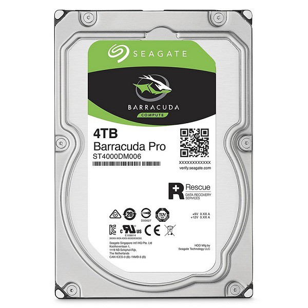 Ổ cứng HDD Seagate BarraCuda Pro 3.5/4TB-128MB