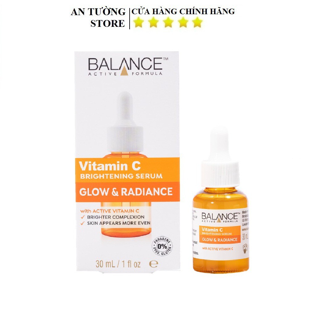 Serum Trắng Da, Mờ Thâm Balance Active Formula Vitamin C Brightening 30ml