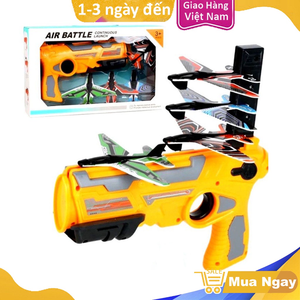 Bộ Đồ Chơi Súng Bắn Máy Bay Loại To Cho Trẻ Em Loại Lớn, Tặng Kèm 4 Máy Bay, Thích Hợp Cho Bé Hoạt Động Ngoài Trời