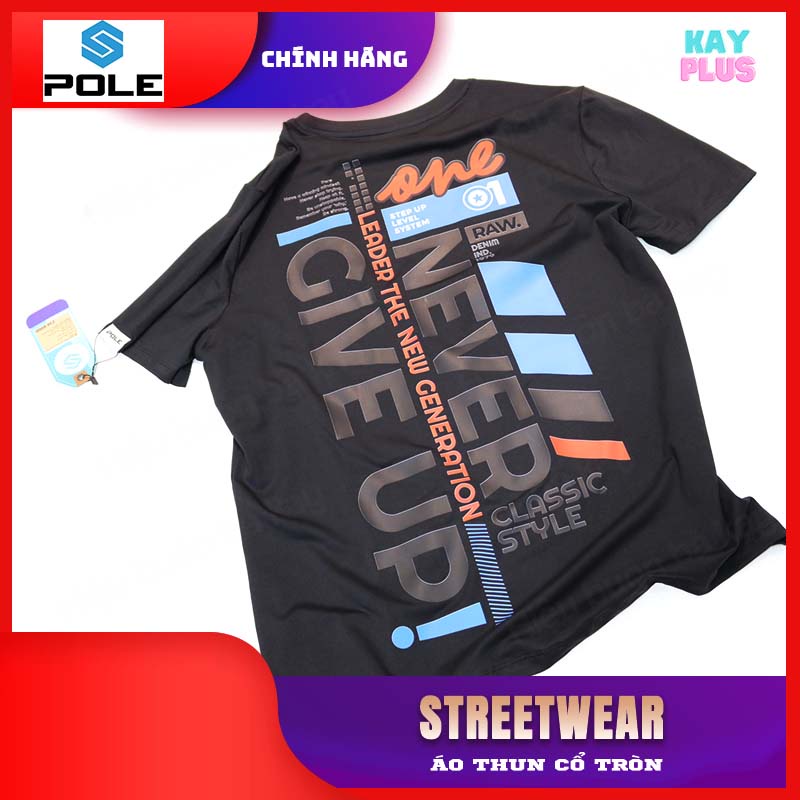 Áo thun Nam &amp; Nữ cổ tròn POLE - Streetwear 02