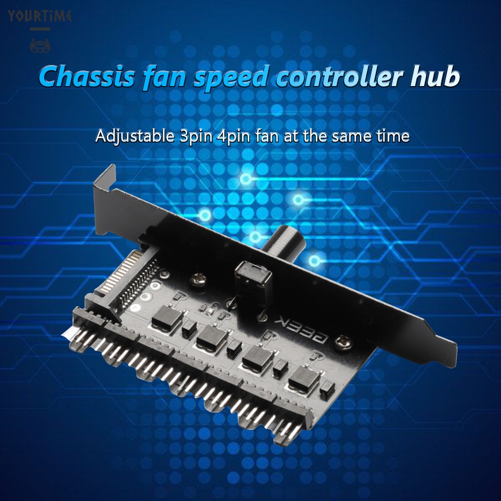 Bộ chia quạt tản nhiệt HUB 1 sang 7 12V 4 Pin 3 Pin