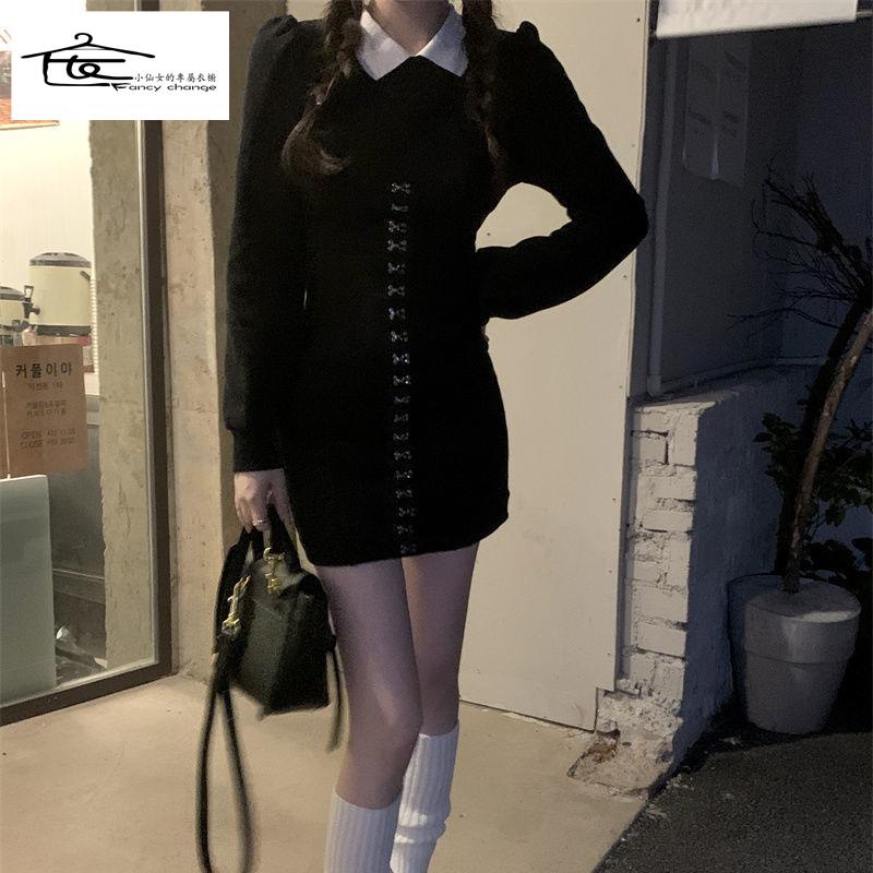 Đầm Polo Màu Sắc Tương Phản Thời Trang Xuân Thu Cho Nữ