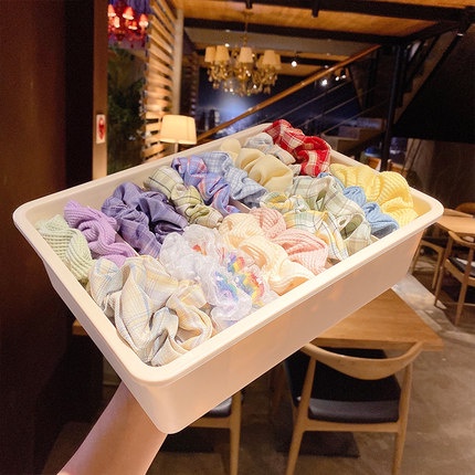 Set 5/8 Dây Cột Tóc Đuôi Ngựa Co Giãn Phong Cách Hàn Quốc Cho Nữ
