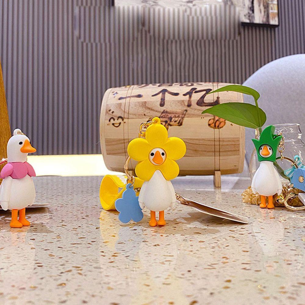 Móc Khóa Hình Ngỗng Hoạt Hình Sáng Tạo