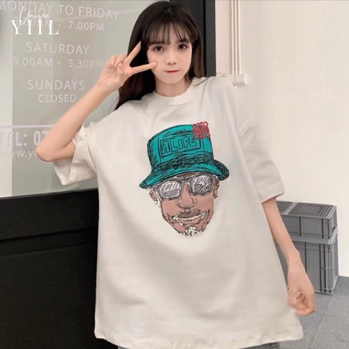 ẢNH THẬT Set bộ ngủ nữ dáng rộng ngắn tay Bộ Nữ in hình ông già cotton 100 co dãn 4 chiều YiiL BN01