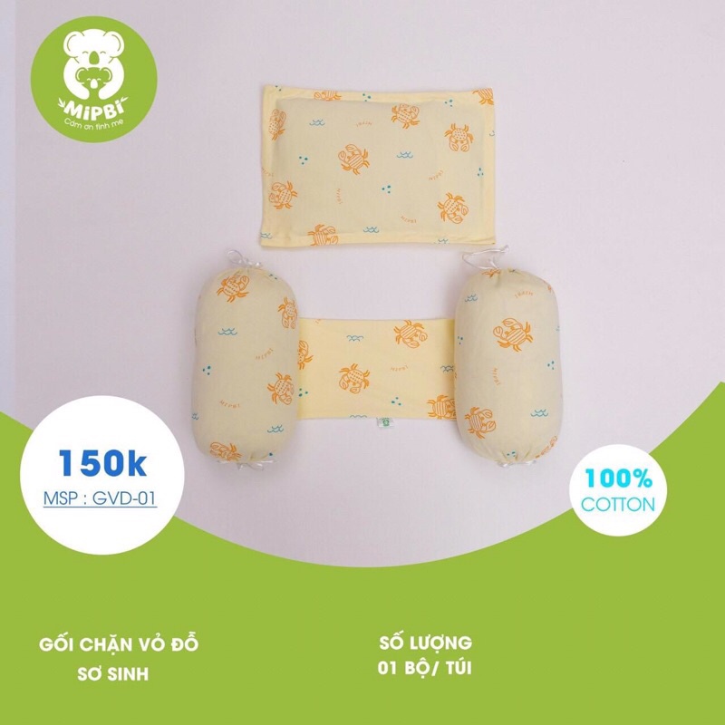 Bộ gối chặn vỏ đỗ cao cấp Mipbi