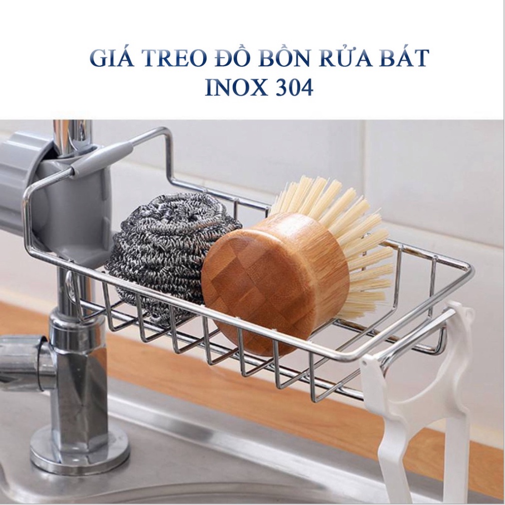 Giá treo bồn rửa bát inox 304, không rỉ sét, dễ lắp đặt, kệ để đồ bếp - VUA BAO BÌ