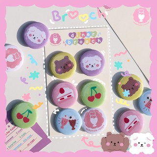Set 6 Huy hiệu pin cài áo, cài balo Diner Date siêu hời