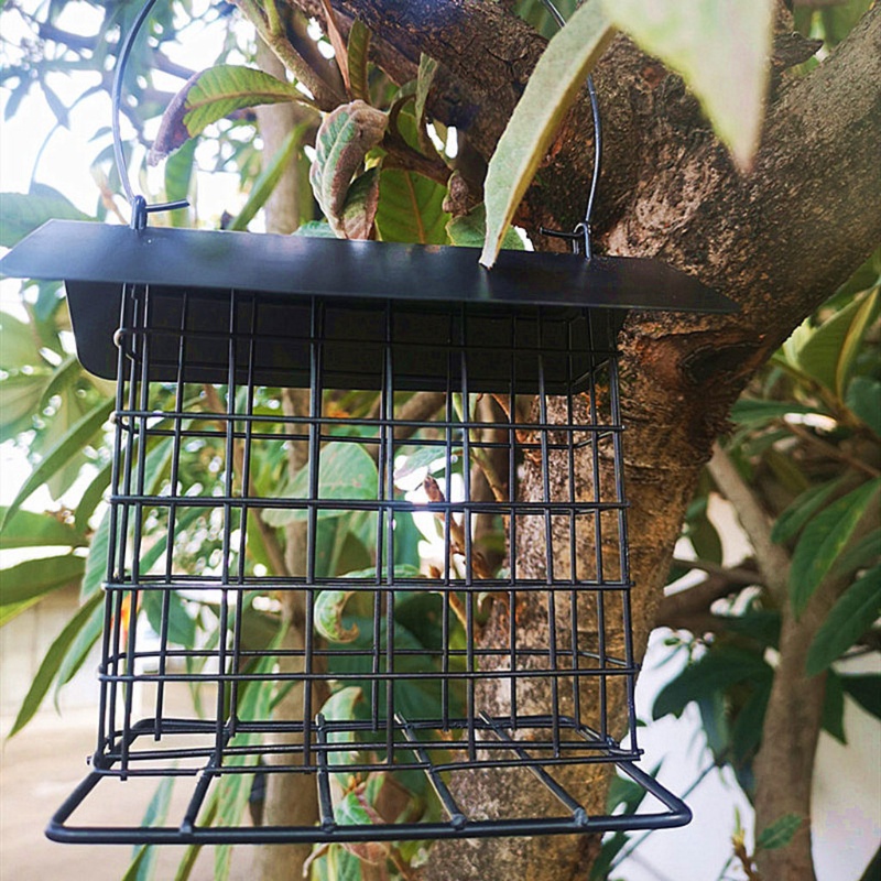 Dụng Cụ Cho Chim Ăn Bằng Kim Loại Có Móc Treo Tiện Dụng