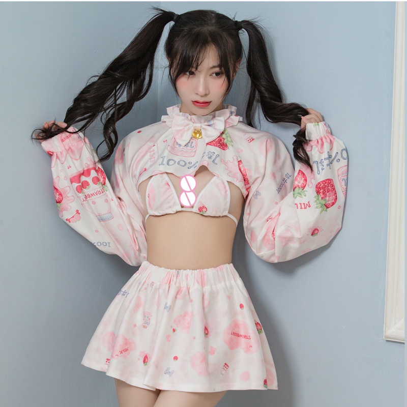 Bộ Trang Phục Hóa Trang Cô Hầu Gái Dễ Thương Phong Cách Lolita