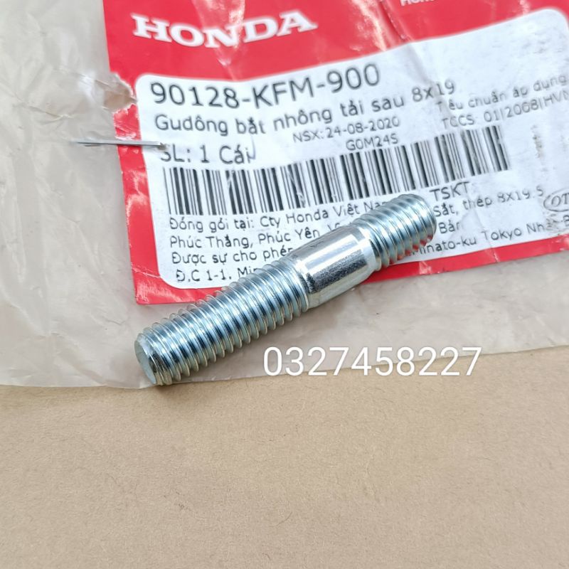 Bu lông, cùi xông ren bắt nhông tải, cùi dĩa bánh sau DREAM, WAVE, FUTURE... zin 8x19