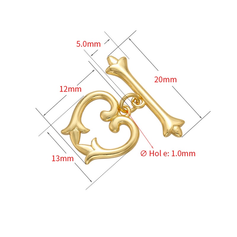 [K16T] Phụ kiện trang sức (DIY) - Chốt khóa Móc chéo kiểu OT 7 kiểu làm vòng cổ vòng tay
