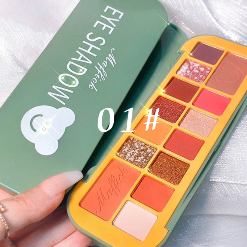 (Hàng Mới Về) Bảng Phấn Mắt Maffick 14 Màu Lì Và Ánh Nhũ Kết Hợp Trang Điểm Kháng Nước | BigBuy360 - bigbuy360.vn