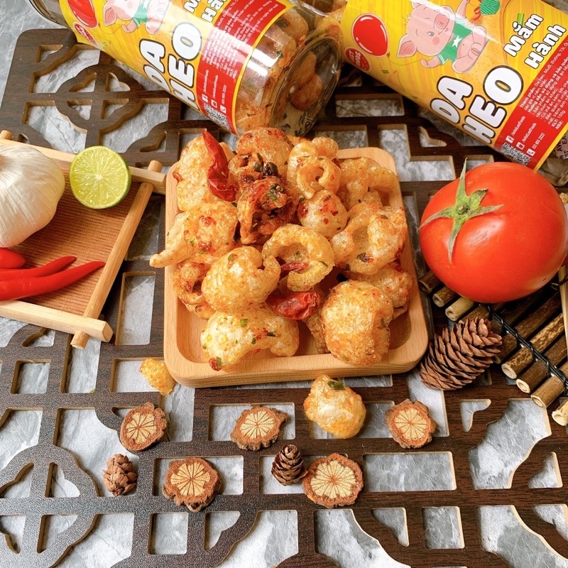 Da Heo Mắm hành❤️Hàng Loại 1❤️ Thơm Ngon Ròn Giụm hũ 200g_Đồ ăn vặt CemLY Hà Nội | BigBuy360 - bigbuy360.vn