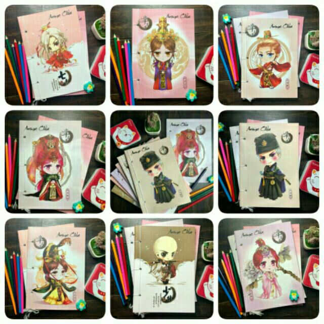 Tập vở viết chibi cổ trang nhiều mẫu
