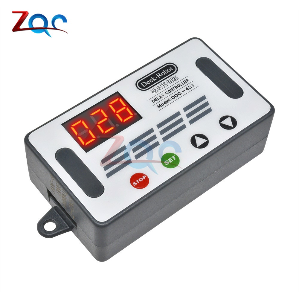 DC 6-30V Automation Cycle Delay Timer Control Off Switch Delay Time Relay Micro USB LED Display 6V 9V 12V 24V Voltage Protection