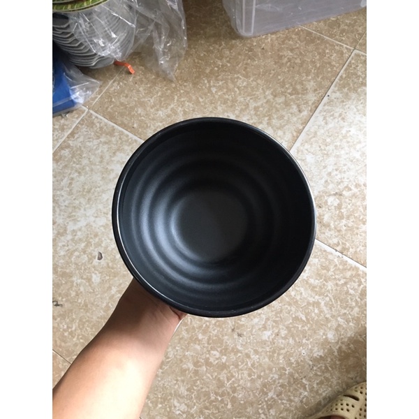Tô xoắn màu đen nhám đủ size (kèm ảnh thật
