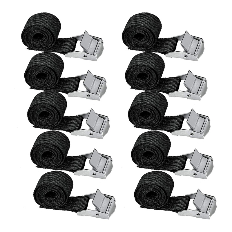 Bộ 5 / 10 Dây Đai Khóa Kim Loại Chịu Lực Tốt Hỗ Trợ Sắp Xếp Ván Lướt Sóng SUP