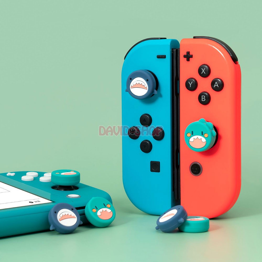 Núm bọc analog Baby Shark hãng Geekshare cho Joy-Con - Nintendo Switch / Nintendo Switch Lite