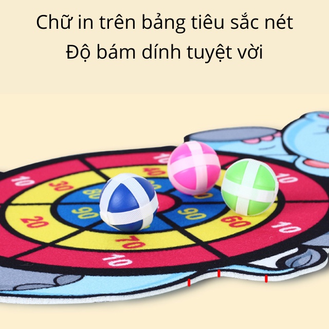 Đồ chơi phi tiêu bằng bóng dính cho bé treo tường hoạt hình ngộ nghĩnh [Chuột vàng 28]