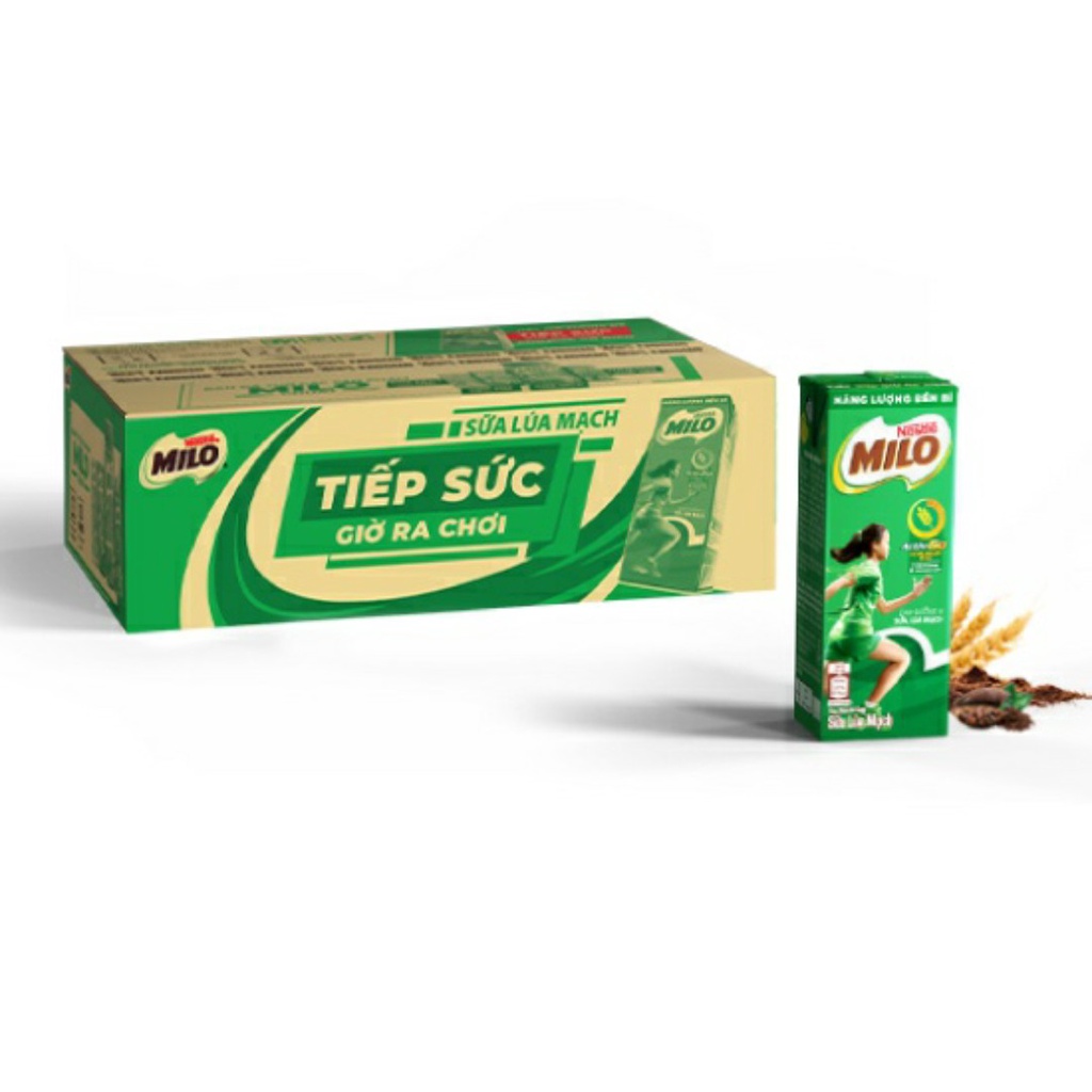 Date T12-22 Thùng 48 hộp sữa nước Nestle Milo ít đường 180ml/ hộp