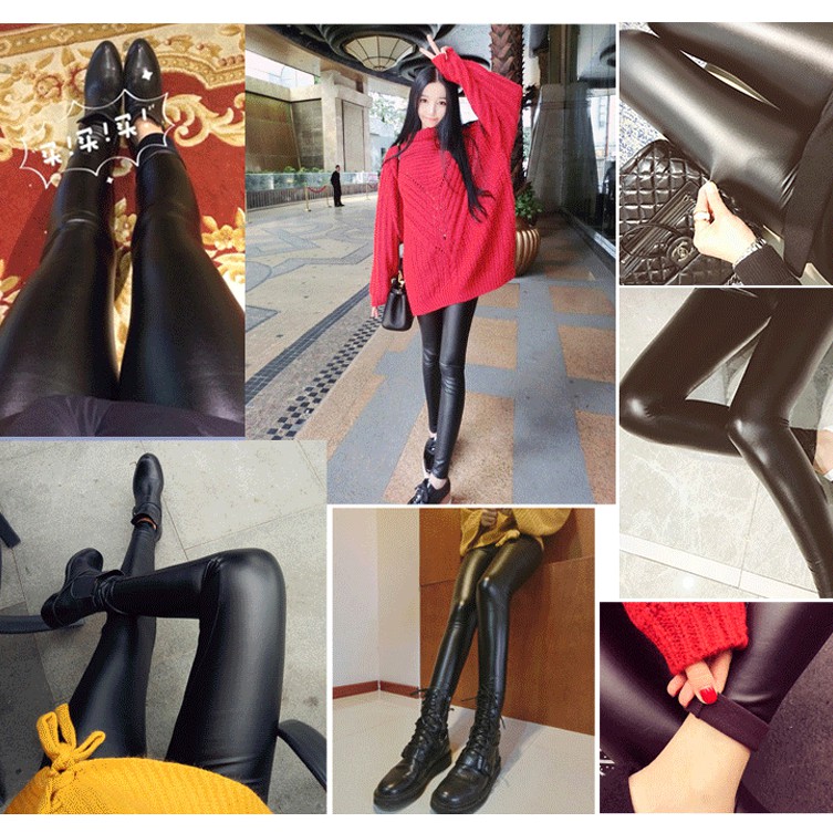 Quần legging giả da thời trang xuân thu cho nữ | BigBuy360 - bigbuy360.vn