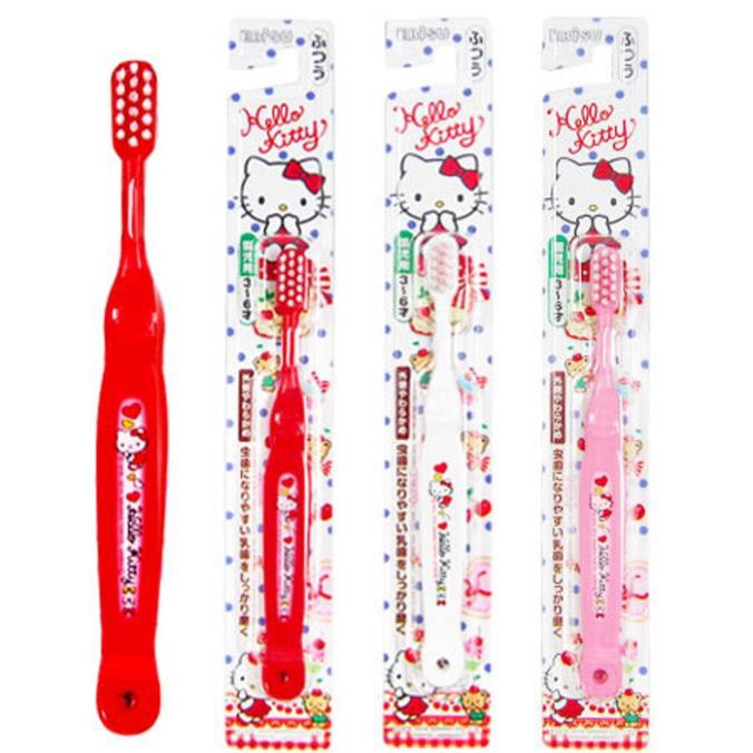 Bàn chải đánh răng trẻ em Hello Kitty (trên 3 tuổi)⚡𝗙𝗥𝗘𝗘 𝗦𝗛𝗜𝗣 ⚡Thiết kế siêu đáng yêu, đảm bảo các bé sẽ thích m